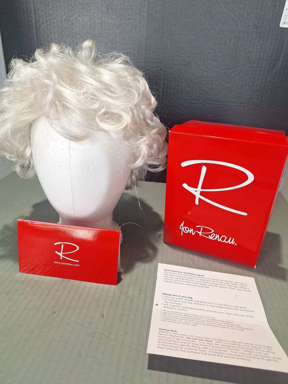 Jon Renau Lynn 5405 Color 56 Short Curly Synthetic Wig NOS Box Tag Discontinued